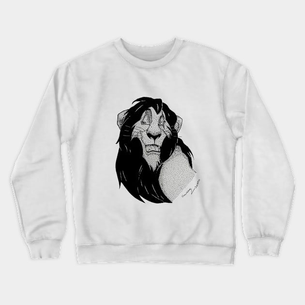 Scar - The Lion King / Crewneck Sweatshirt by caffeineandpeace